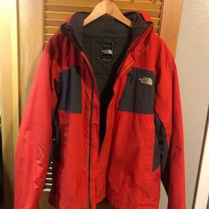Mens North Face 3 in 1 winter jacket